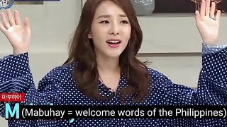 Compilation of Sandara Park speaking tagalog in Korea [upl. by Annayhs453]