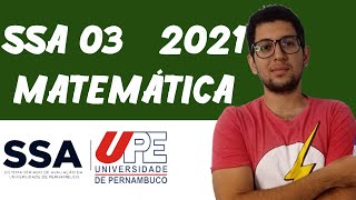 SSA 03  Questão 15  UPE2021  Matemática [upl. by Nosyla524]