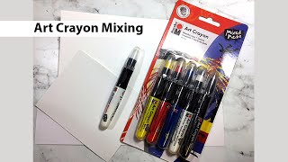 Art Crayon Mixing with Marabu [upl. by Natanhoj365]