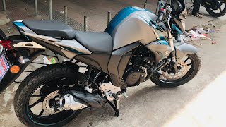 Yamaha FZS version 2 new colour  fzs v2 2024  FI Double Disc  latest model  Matt Grey  স্বজন [upl. by Egide]