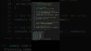 Efficient Array Processing with forEach in Nodejs [upl. by Manvell]