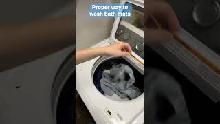 The Proper Way to Wash Bath Mats ProCleaningTip shorts [upl. by Michi]