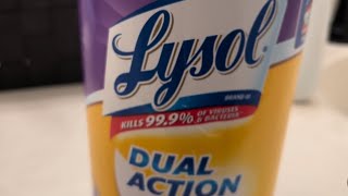 Lysol Dual Action Cleaning Wipes Product Review [upl. by Inilahs]