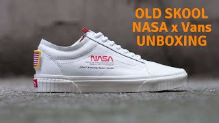 Vans x NASA Old Skool Space Voyager White Unboxing [upl. by Scrivens]