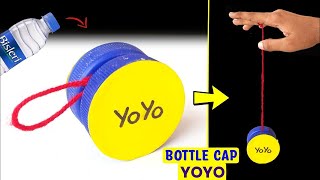 How to Make a DIY YoYo from Bottle Caps  Easy and Fun Craft Tutorial [upl. by Modie]