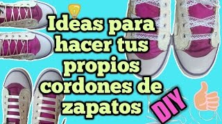 Como hacer tus CORDONES PASADORES DIY para tus zapatos [upl. by Abott168]