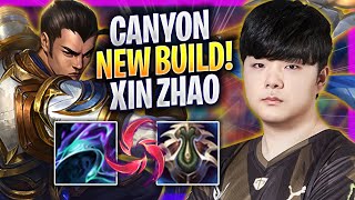 CANYON TRIES NEW XIN ZHAO BUILD  GEN Canyon Plays Xin Zhao JUNGLE vs Viego  Season 2024 [upl. by Cinemod]