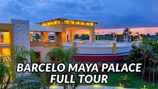 🌴🌴 BARCELO MAYA PALACE  FULL TOUR  Mayan Riviera Mexico [upl. by Ramiah]