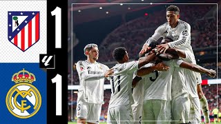 HIGHLIGHTS  Atlético 11 Real Madrid  LaLiga 202425 [upl. by Wilow844]