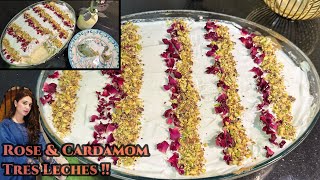 Rose and Cardamom Tres Leches  Perfect and Authentic Recipe  Must Try Metha [upl. by Nitsreik614]