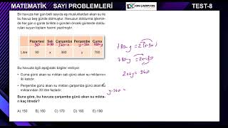 Sayı Problemleri Test 8 Soru 5 [upl. by Etnahsa835]