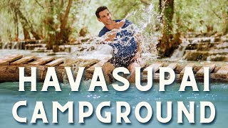 The Havasupai Campground What Youll Find at Havasu Falls [upl. by Kcirdek]