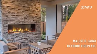 Majestic Lanai Ventless Outdoor Gas Fireplace [upl. by Penn488]