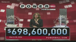 Powerball Numbers March 20 2024  6986 million [upl. by Negaet594]