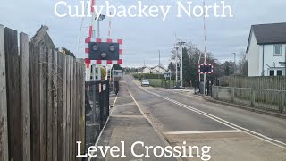 Cullybackey North Level Crossing Ballymena Saturday March 04032023 [upl. by Tlihcox]