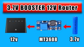 Boost Your Voltage From 37v To 12v With Mt3608  Dc To Dc Step Up Converter [upl. by Uyr]