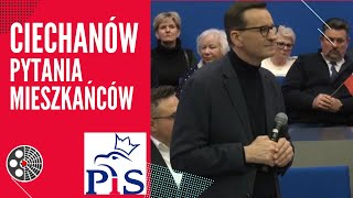 M Morawiecki pytania mieszkańców  Ciechanów [upl. by Anitnerolf646]