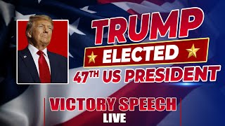 BREAKING  US Election Results  Donald Trump speaks after winning the 2024 Presidential Election [upl. by Aihsein]