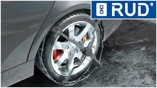 RUD comfort Centrax Snow chains  Fitting Instruction [upl. by Gerek700]