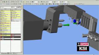 KSI  Esprit CAM Software Demo [upl. by Alakam183]