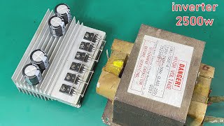 Inverter 12v to 220v 2500w NO IC Inventor10127 [upl. by Asirem]