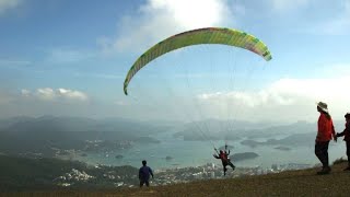 Paragliding popularity soars as Hong Kongers seek urban release [upl. by Arihsay]