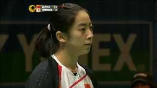 R16  WS  Wang S vs E Hirose  2012 All England [upl. by Olmstead]