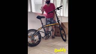 How to fold SSPU folding bike [upl. by Eniagrom95]