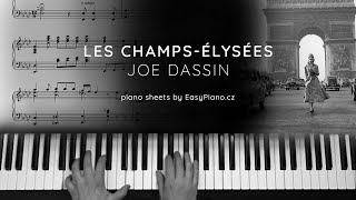 Les ChampsÉlysées Joe Dassin  piano sheets [upl. by Massey718]