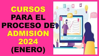 Soy Docente CURSOS PARA EL PROCESO DE ADMISIÓN 2024 ENERO [upl. by Ainesell303]