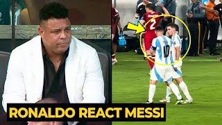 Brazilian Ronaldos reaction to Messi and Julian Alvarezs goal against Canada  Football News Today [upl. by Perkin]