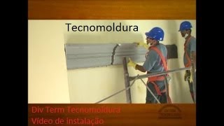 Instalação de molduras de isopor EPS para fachadas  Tecnomoldura [upl. by Means]