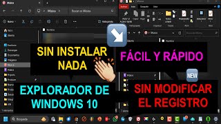 Explorador de W10 en Windows 11🕺fácil y rápido [upl. by Nitsirc585]