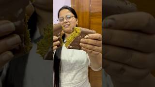 Dubai ka viral kunafa Cake 😂🤭 delhiist cooking kunafachocolate chocolate ytshorts foodie [upl. by Tenej]