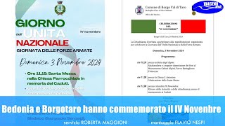 Bedonia e Borgotaro hanno commemorato il IV Novenbre [upl. by Eriam]