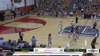 Lawrence County High School vs Upperman High School  Womens Basketball  2262024 Class 3A Reg… [upl. by Llecrup]