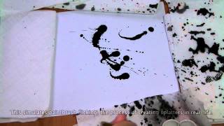 Interactive Physicsbased Ink Splattering Art Creation [upl. by Berlyn892]