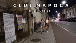 Day to night Wandering in Cluj Napoca Romania at night Old Town Center Nightlife 4K Virtual Tour [upl. by Nelrsa979]