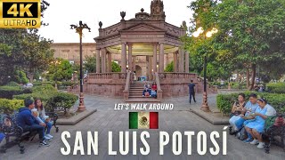 🇲🇽 SAN LUIS POTOSÍ in 4K  Saturday EVENING CITY WALKAROUND  Mexico Travel 2022 [upl. by Plantagenet798]