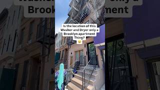 Is this WasherDryer location a Brooklyn thing 😝 realestate nyc [upl. by Jorey]