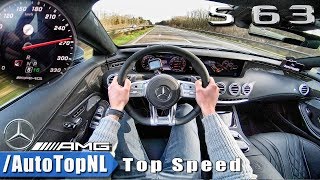 NEW S63 AMG Coupe  AUTOBAHN POV  ACCELERATION amp TOP SPEED by AutoTopNL [upl. by Salisbarry547]