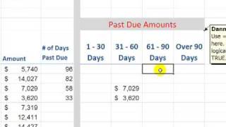 Build an Accounts Receivable Aging Report in Excel [upl. by Hannus]