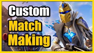 How to Create Custom Game Lobby in Fortnite Custom Matchmaking Key [upl. by Iddet]