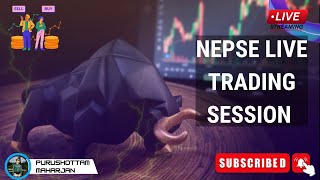 Nepse Live Trading Session  nepse sharemarket Nepseupdate purushottammaharjan [upl. by Enilesoj892]