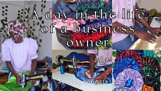 ENTREPRENEURSHIP VLOG BONNETS RESTOCK BONNETS SEWING TUTORIAL  BEYOTE ACCESSORIES [upl. by Sybil]