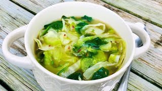 CABBAGE SOUP for DETOX and WEIGHT LOSS  VEGAN SOUP  EASY QUICK SIMPLE INGREDIENTS CABBAGE SOUP [upl. by Brigitta]