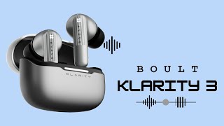 Boult Klarity 3⚡ 50DB Active Noise Cancellation  Spatial Audio Specs amp Price 🔥 [upl. by Llenna335]