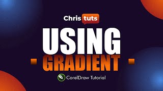 Using Gradients in Simple Typographic Design  Corel Draw [upl. by Nuoras]