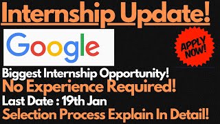 GOOGLE Step Internship 2024 Is Officially OPEN  Last Date  19th Jan 🔥🔥 [upl. by Darnok]