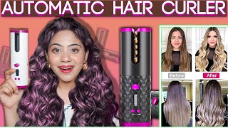 Trying Viral Automatic Cordless Hair Curler  Watch before buying 😓  Ronak Qureshi [upl. by Motteo530]